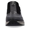 Rieker Front Zip Wedge Shoe - Black Bronze Combi